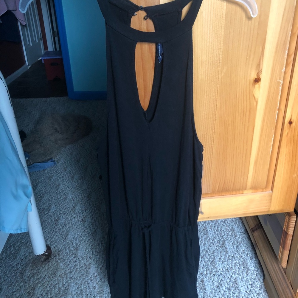Black key hole romper
